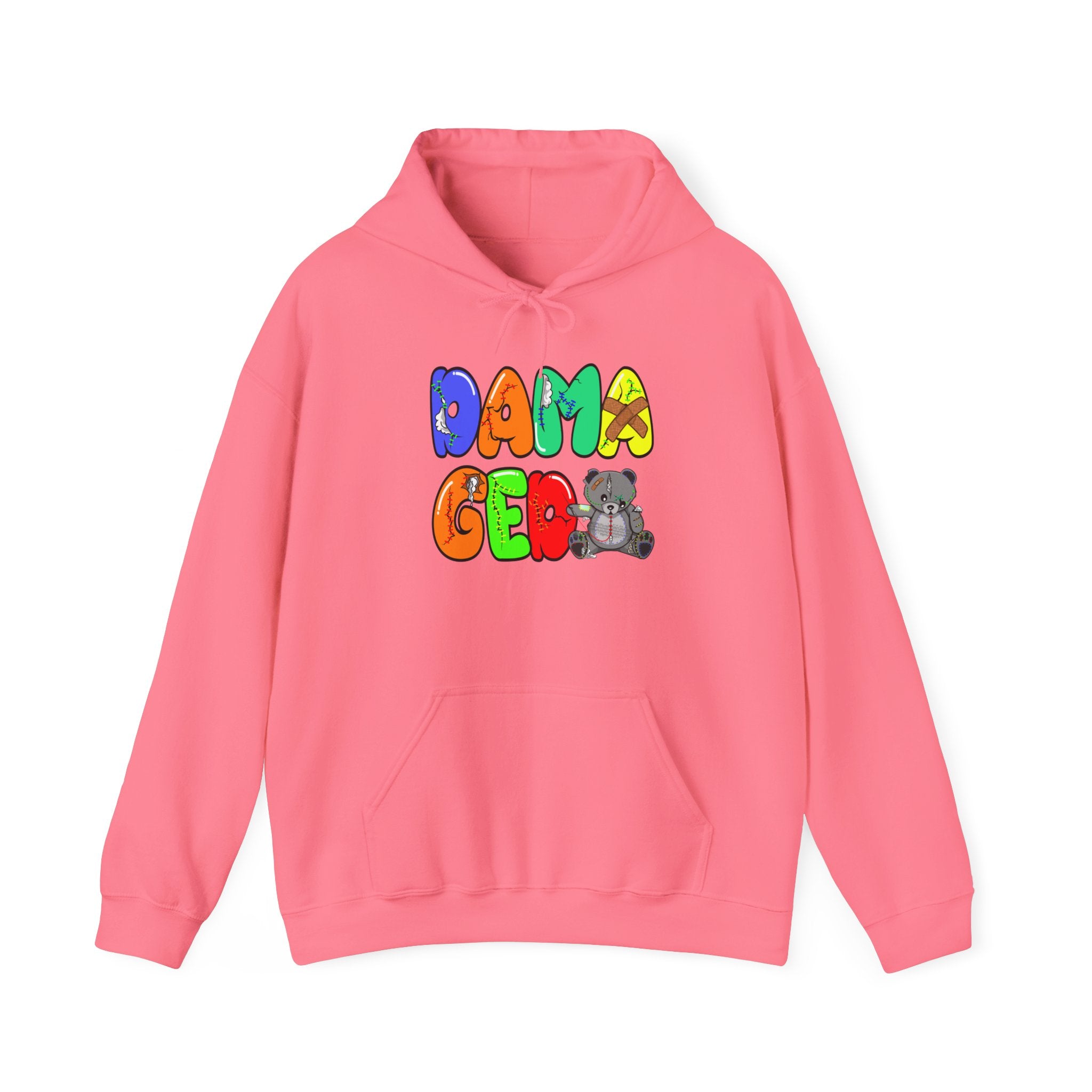 Original Colorful Damaged Hoodie