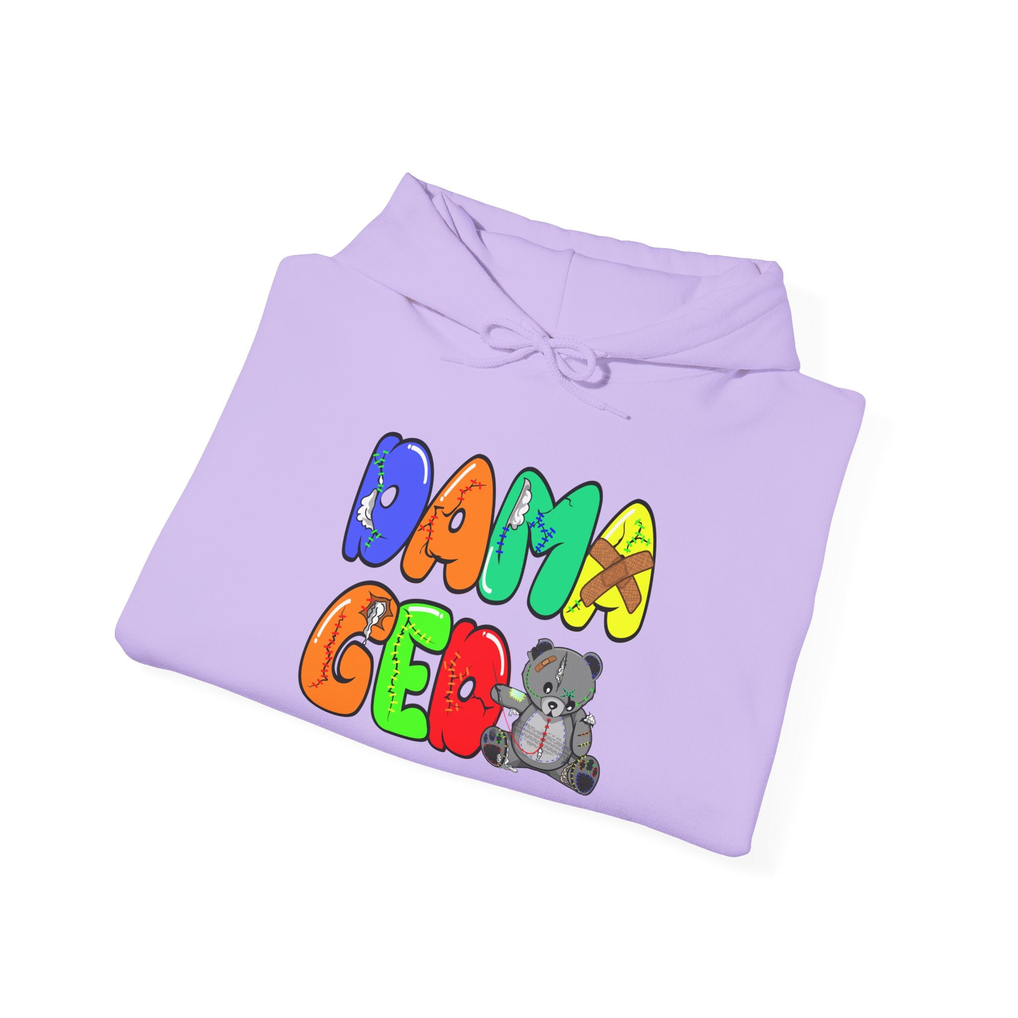 Original Colorful Damaged Hoodie