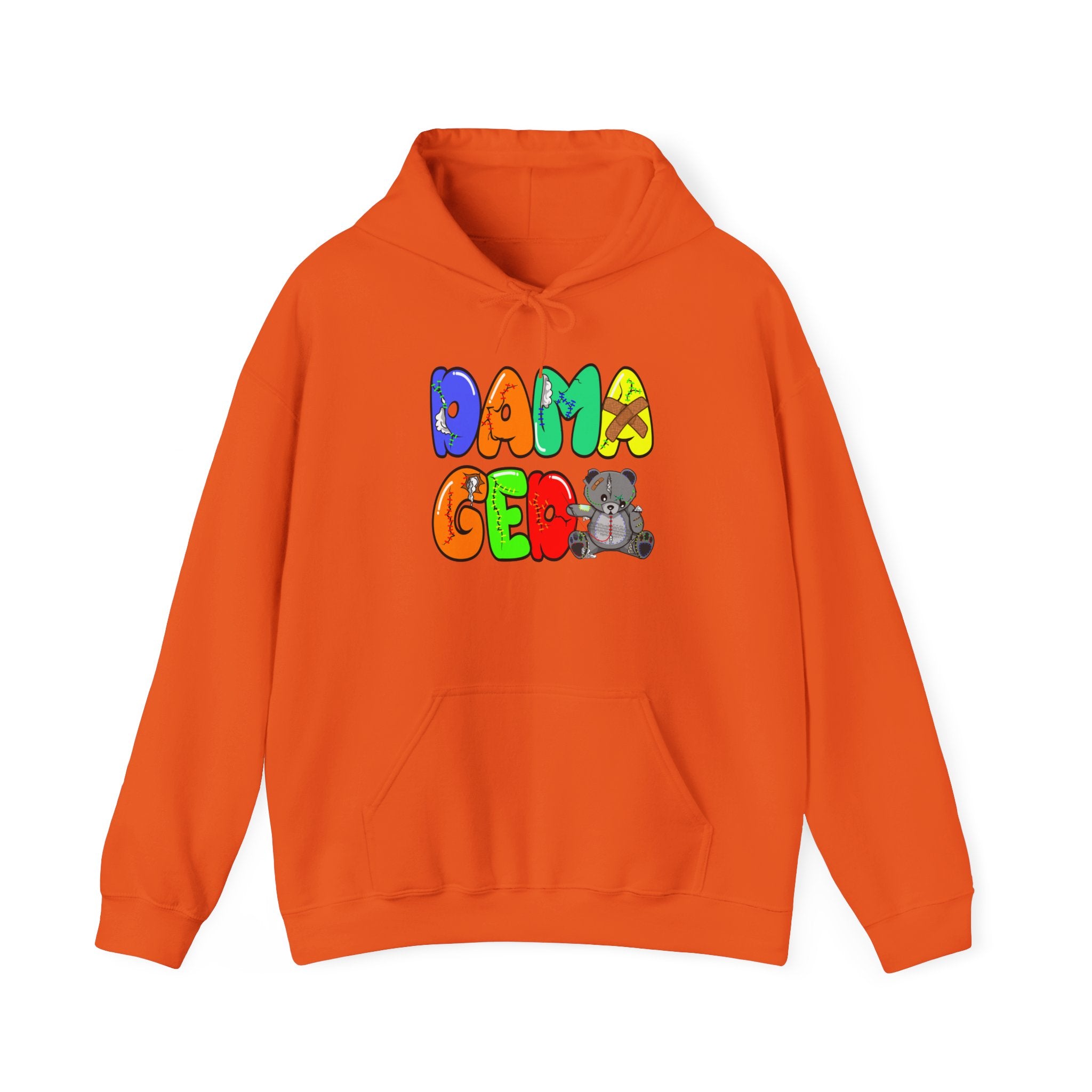 Original Colorful Damaged Hoodie