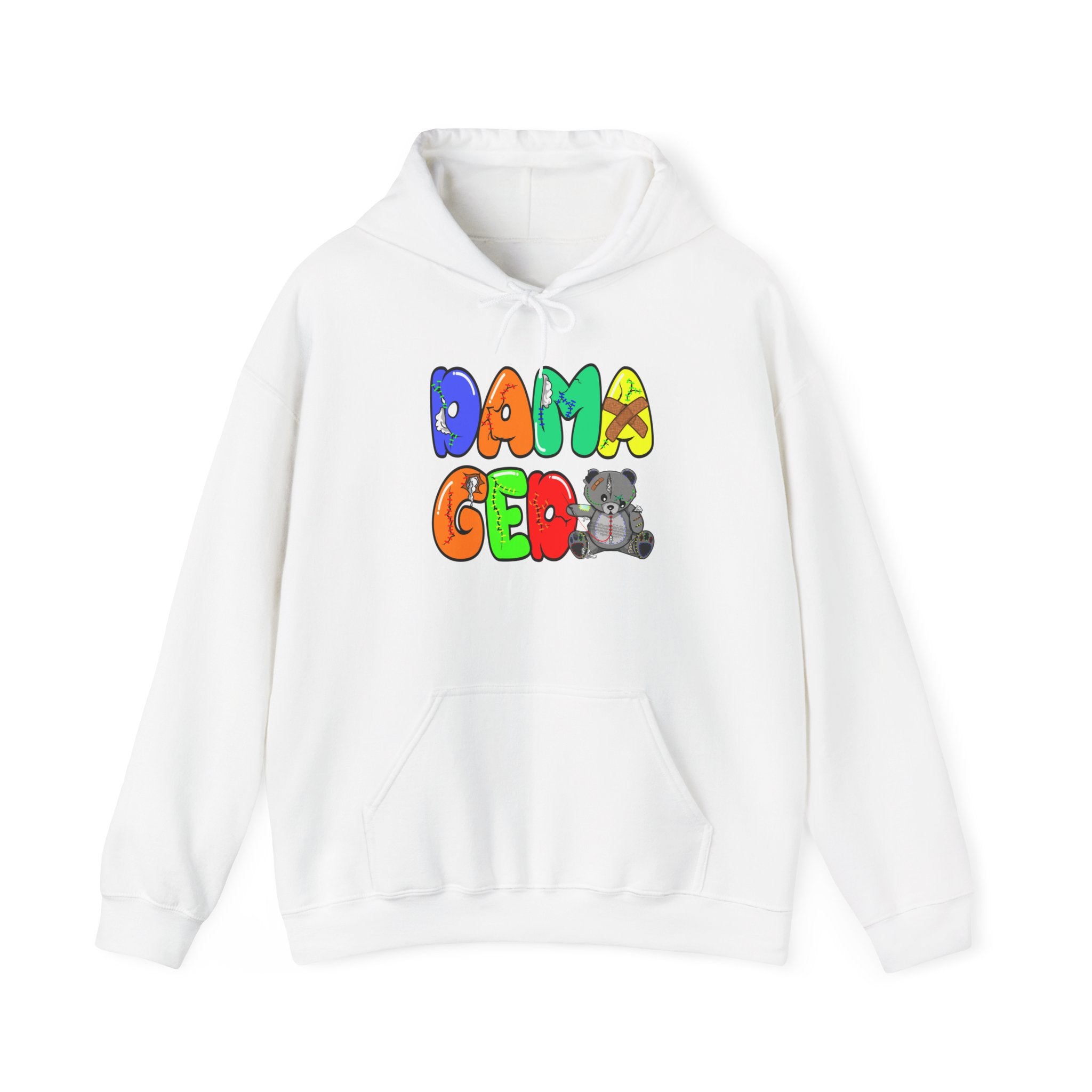 Original Colorful Damaged Hoodie