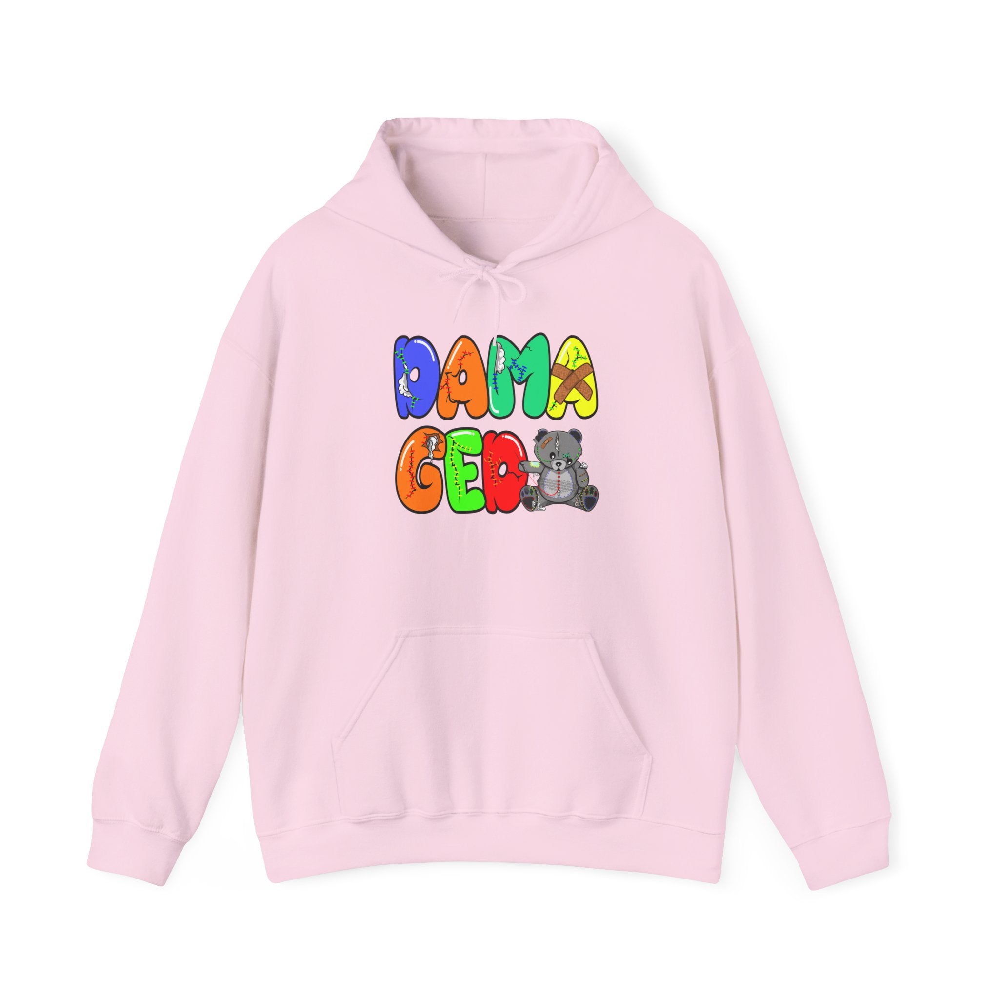 Original Colorful Damaged Hoodie