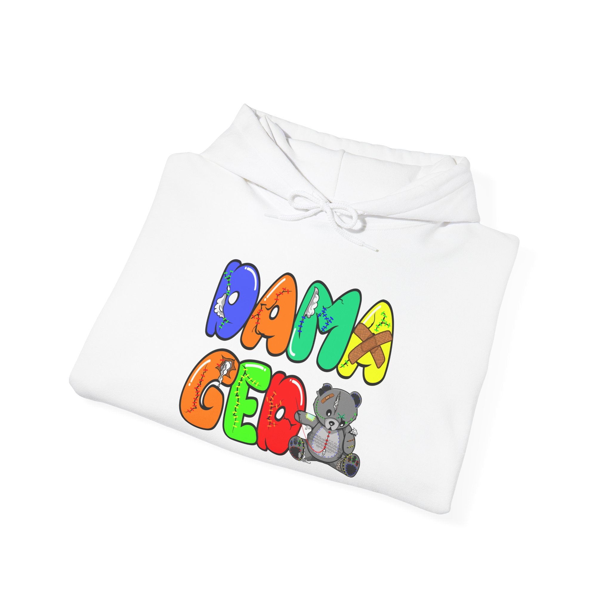 Original Colorful Damaged Hoodie