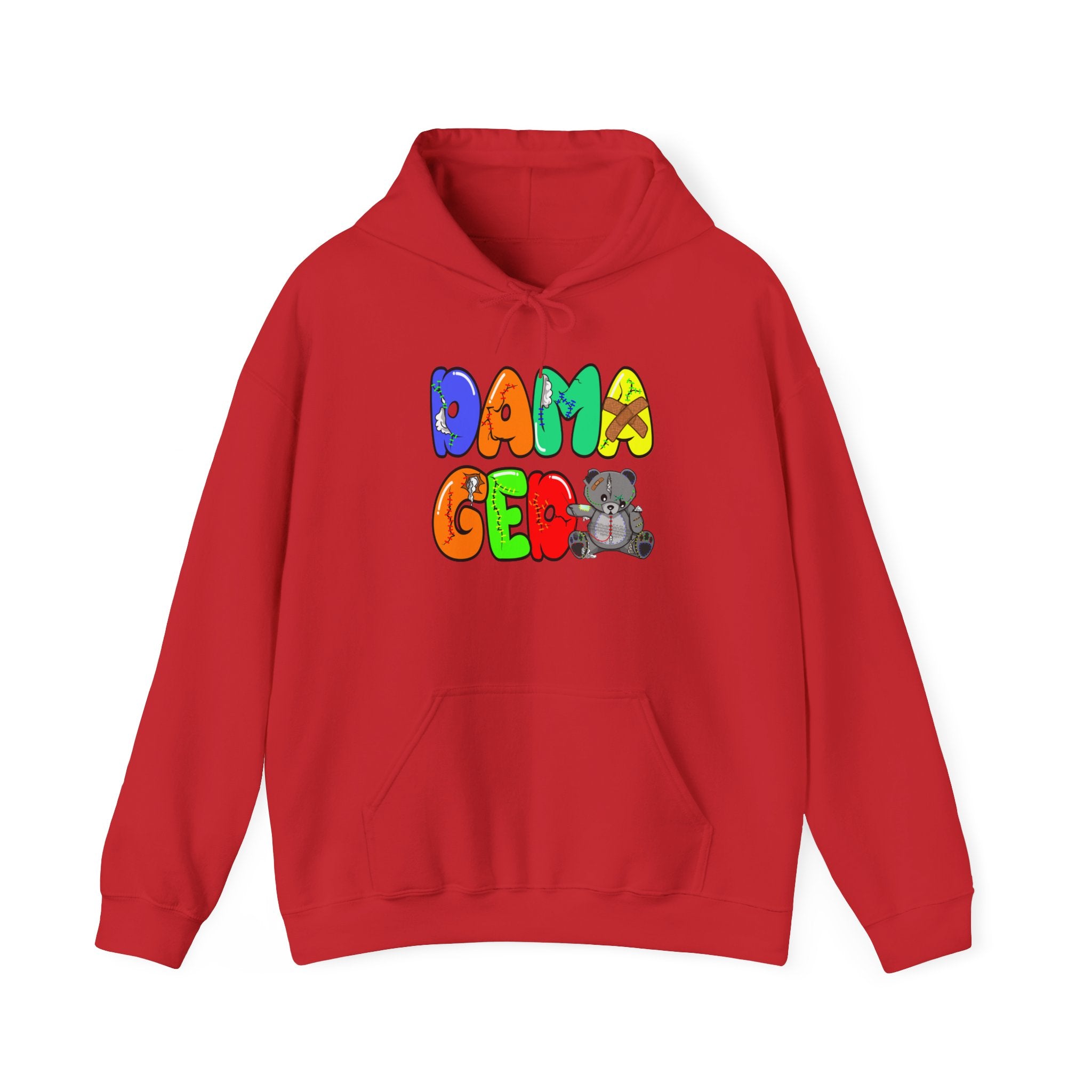 Original Colorful Damaged Hoodie