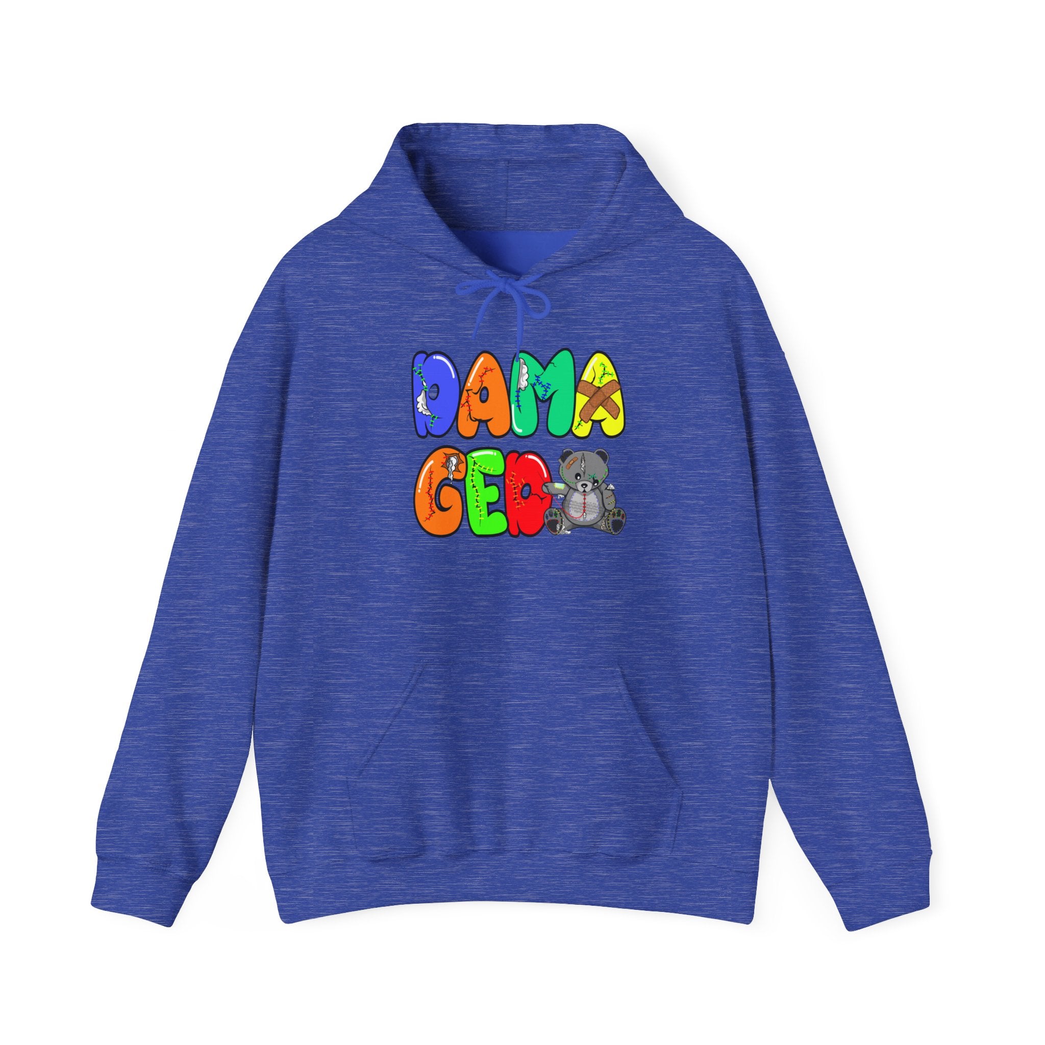 Original Colorful Damaged Hoodie