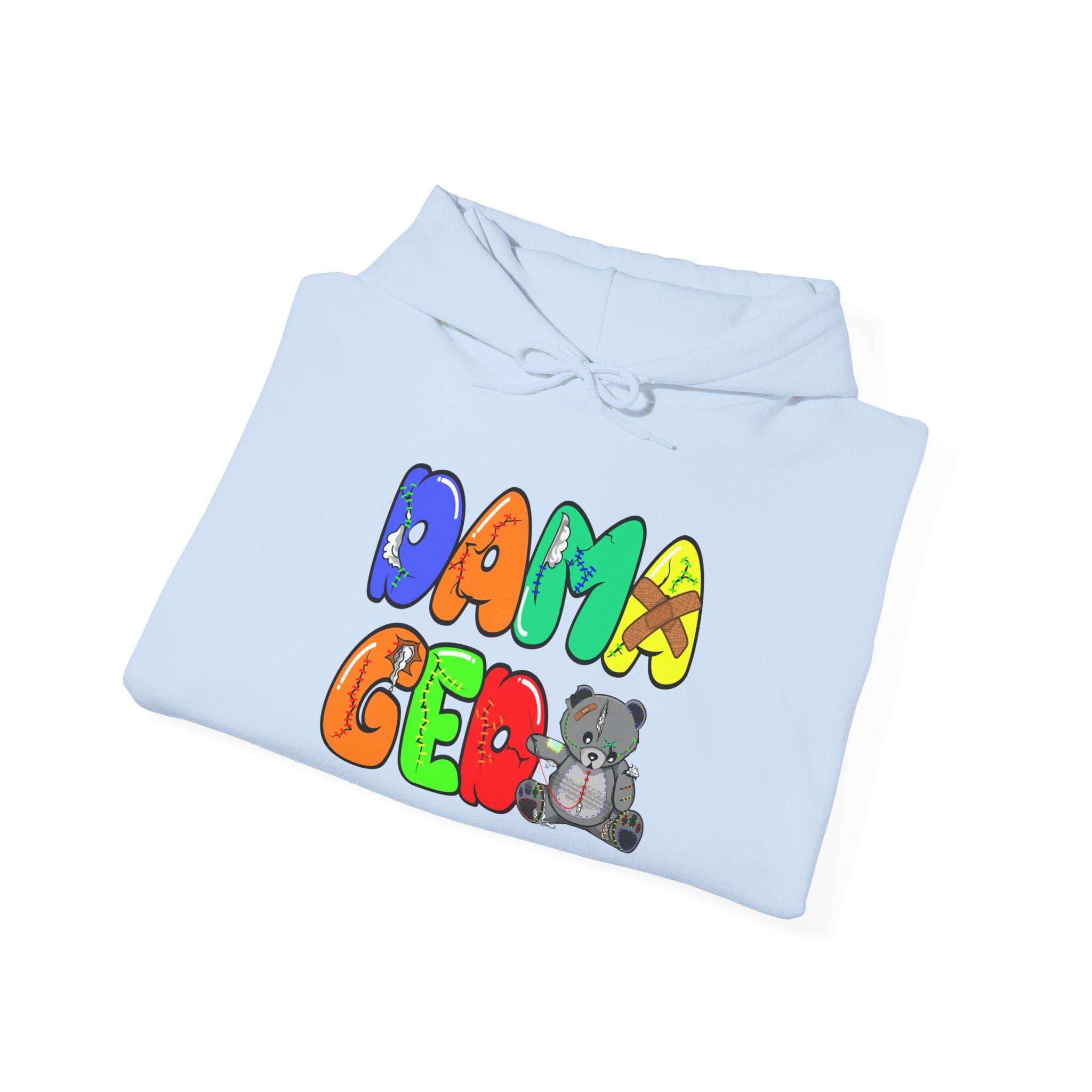 Original Colorful Damaged Hoodie