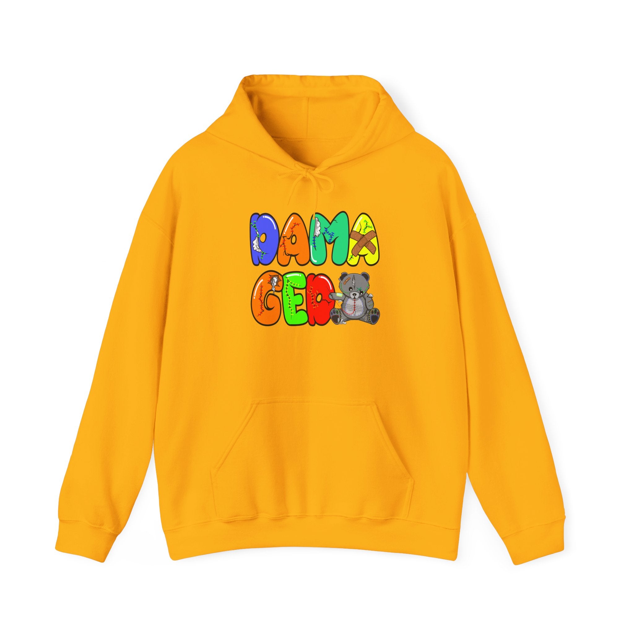 Original Colorful Damaged Hoodie