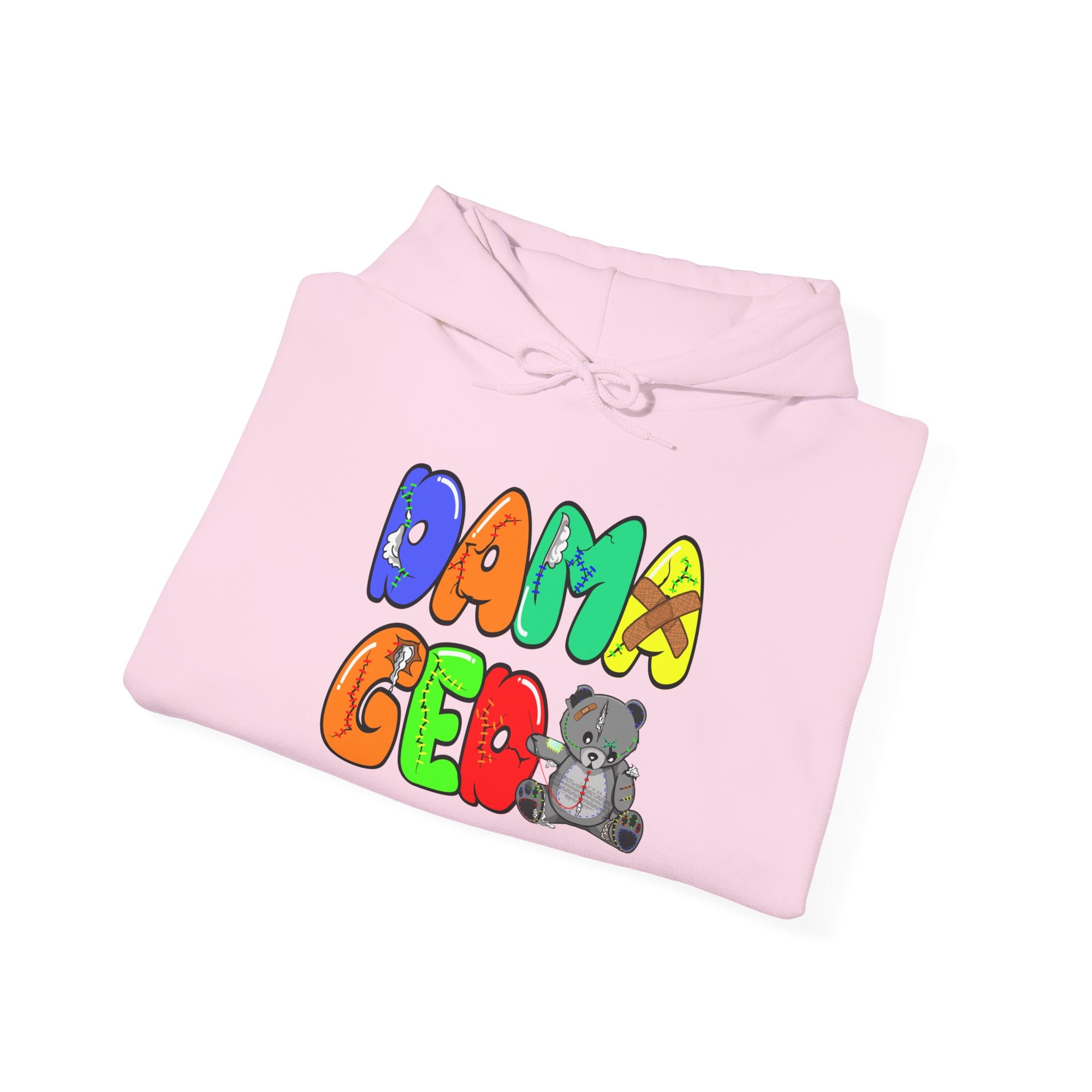 Original Colorful Damaged Hoodie