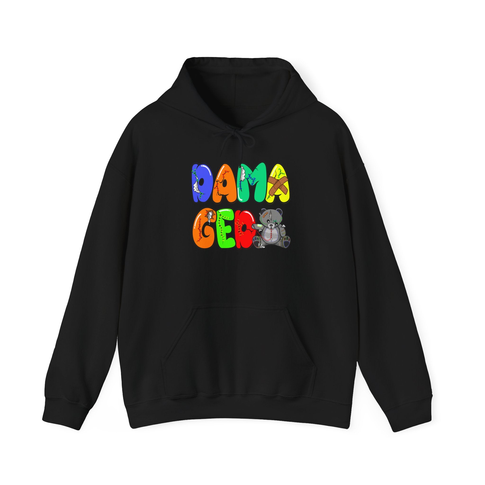 Original Colorful Damaged Hoodie