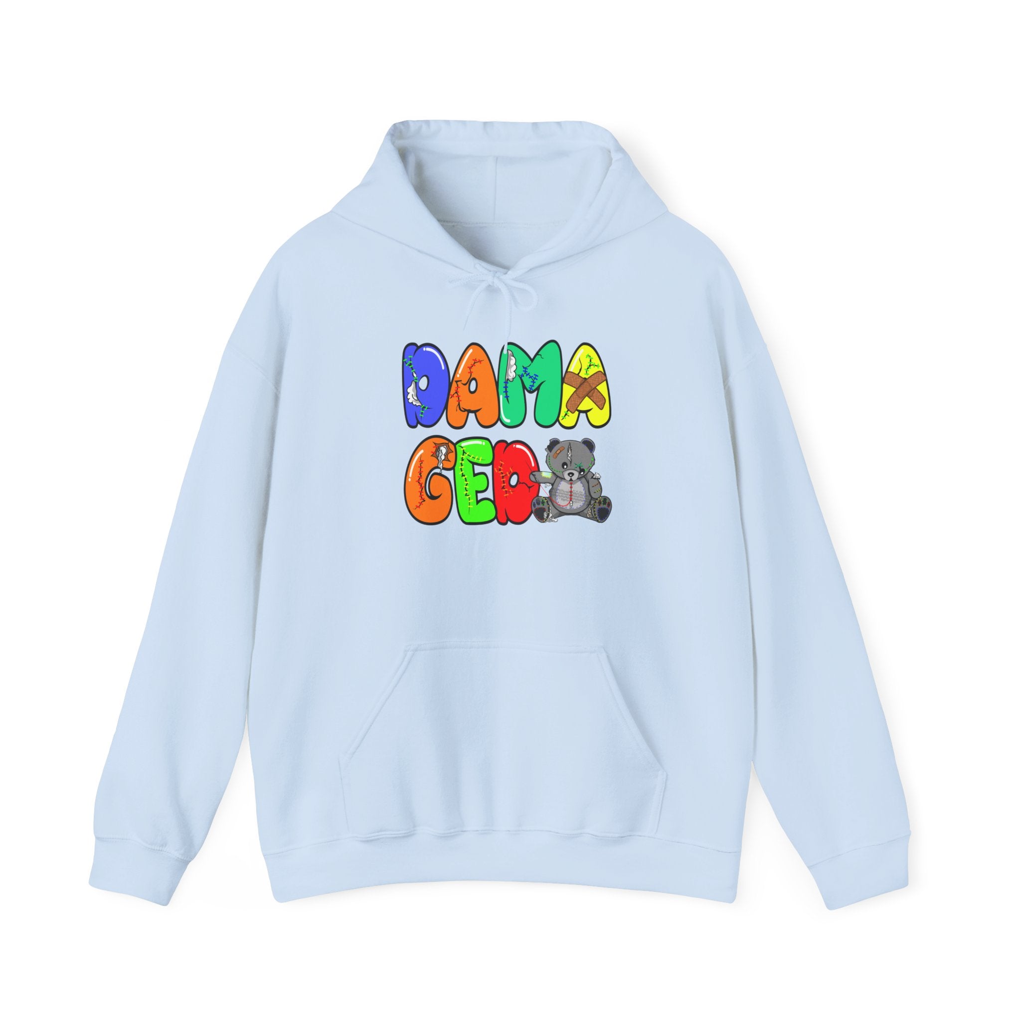 Original Colorful Damaged Hoodie