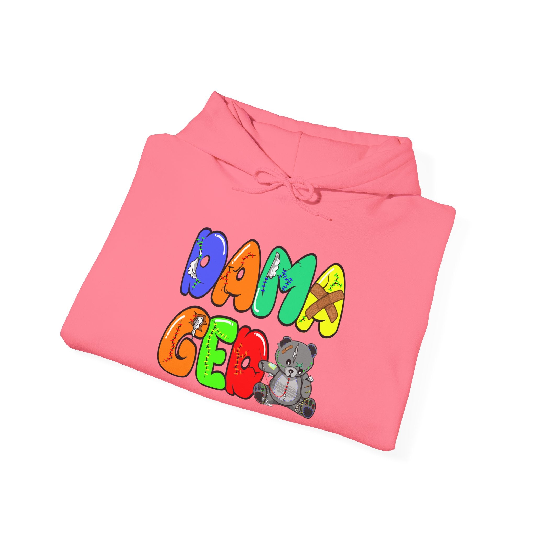 Original Colorful Damaged Hoodie